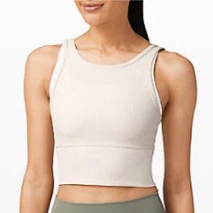 Lululemon Power Pivot Tank Top, Size 6, Light Ivory